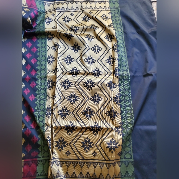 New Women Premium Designer Silk Saree W NEW Blouse Royal Festive Jamdani Insp - Picture 3 of 7